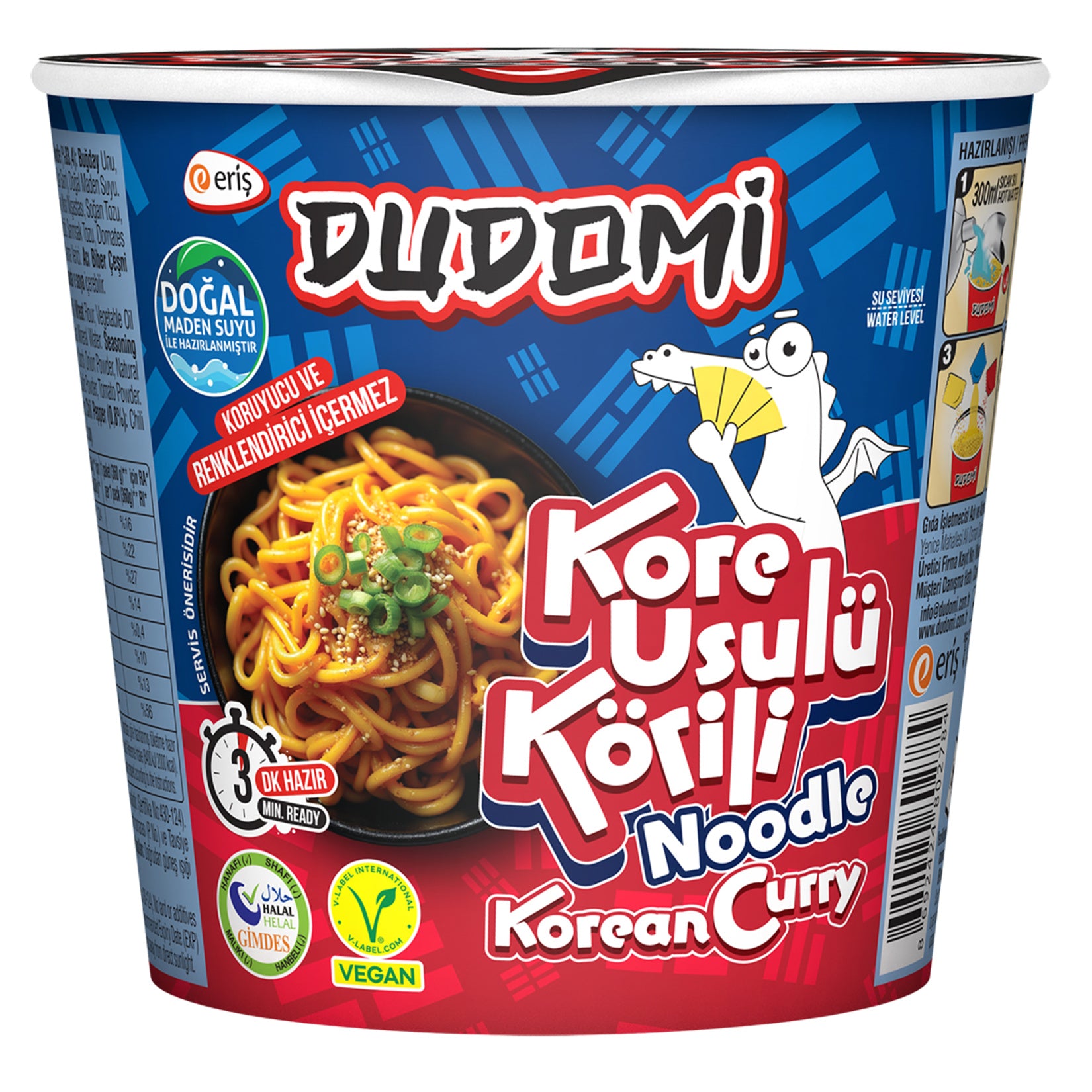 Experience the bold and savory taste of Dudomi Korean Style Curry Noodle Cup, a quick and flavorful meal inspired by Korean cuisine.