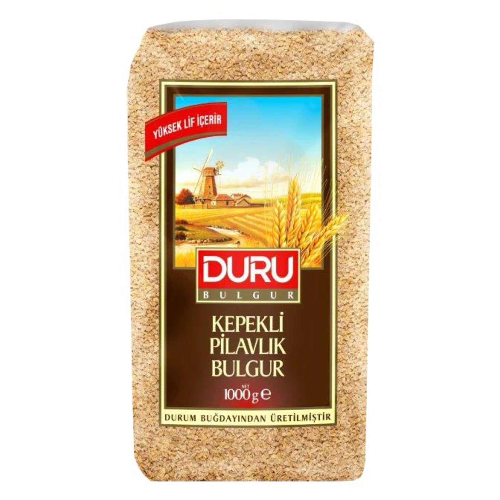 Duru Bulgur Whole Wheat Pilaf Bulgur is crafted from high-quality durum wheat using traditional stone milling techniques.