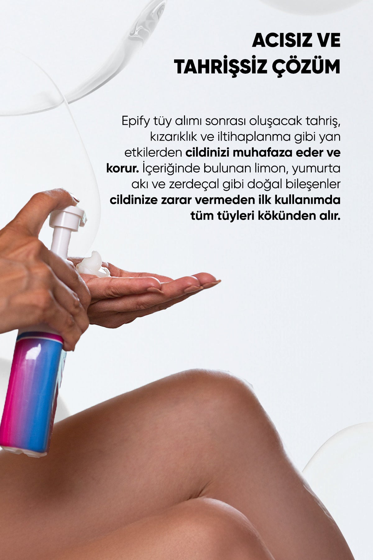 EPIFY Epify Hair Removal Cream is a practical solution for removing unwanted hair quickly and comfortably.