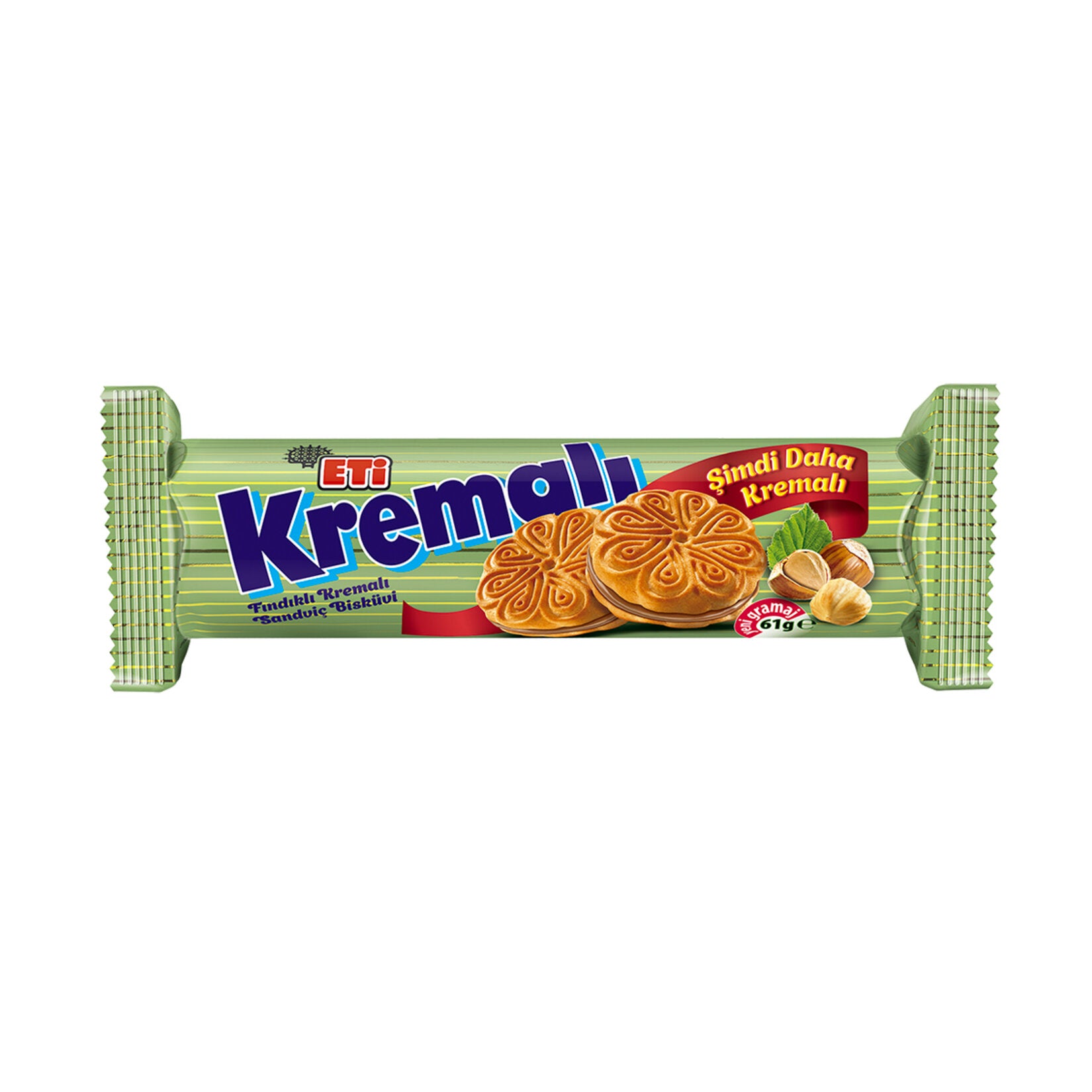 Eti Hazelnut Cream Biscuit is a beloved classic from Türkiye, bringing together two crisp, melt-in-your-mouth biscuits with a rich layer of hazelnut cream in between.