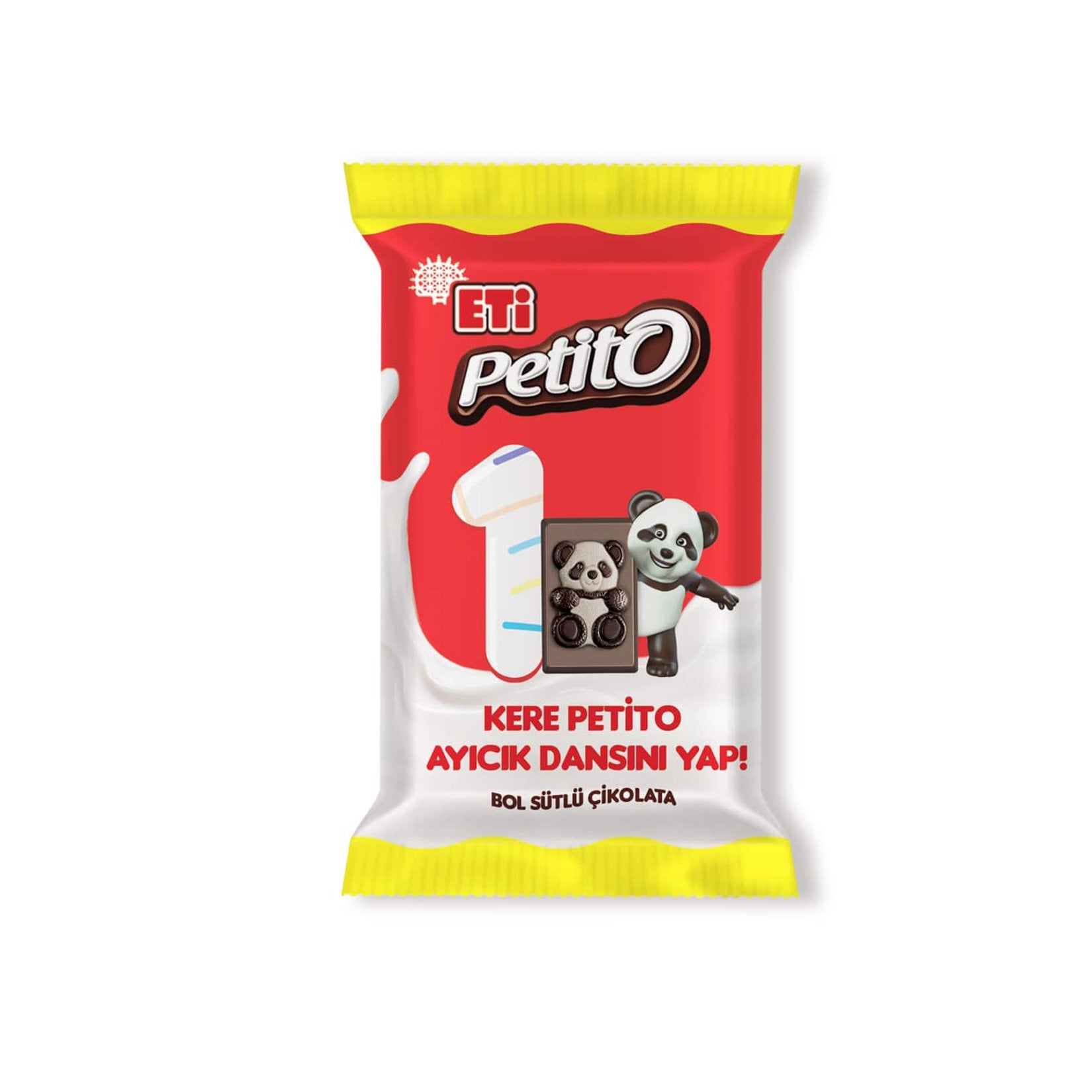 Eti Petito Milk Chocolate Bar brings a delightful mix of rich milk, white, and dark chocolate in a bite-sized treat that kids and adults alike will love.