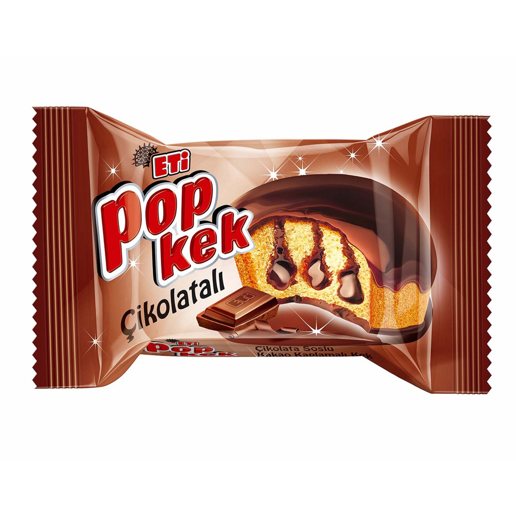 Eti Popkek Chocolate Cake brings the rich taste of moist cake and velvety chocolate together in a co
