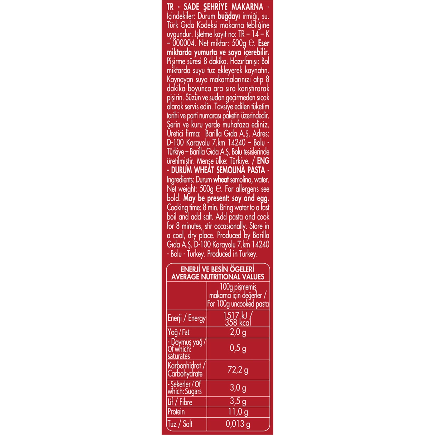 Filiz Yildiz Sehriye is a staple of Turkish kitchens, now available for your pantry in the US.