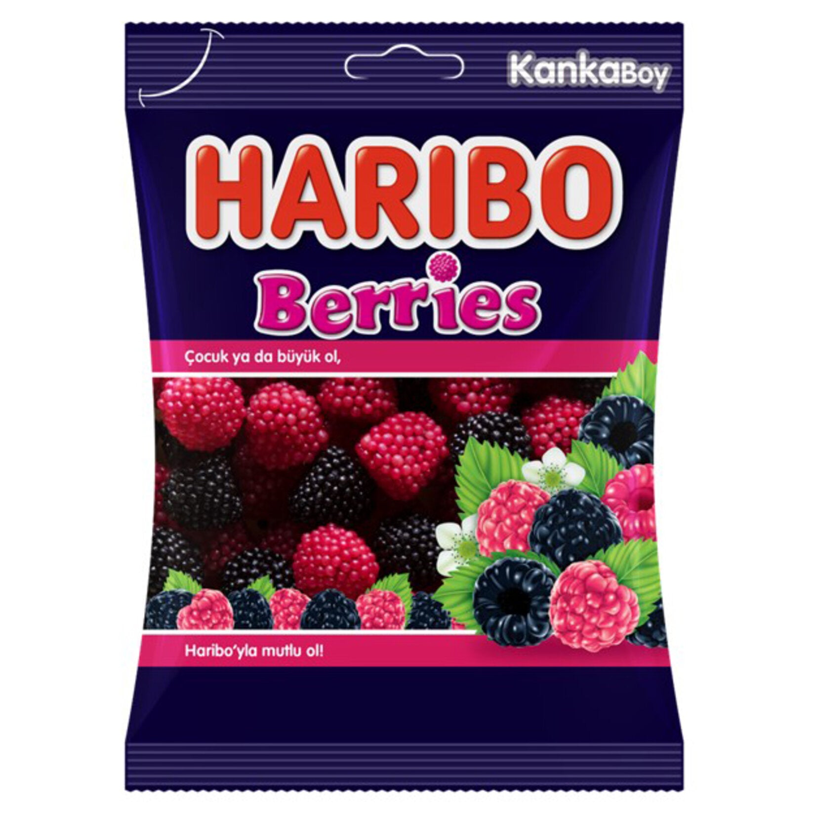 Haribo Berries bring the fruity, chewy fun of classic European gummies to your snack time.