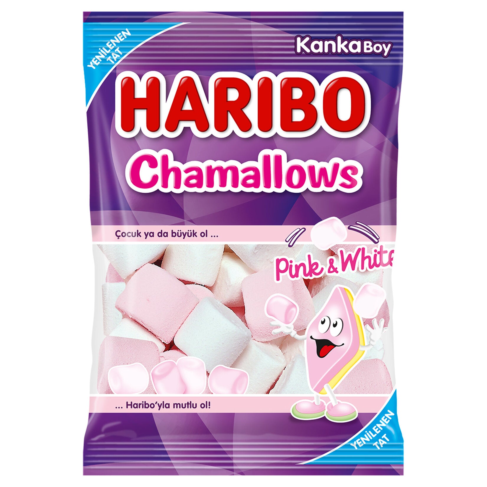 Bring a taste of Türkiye to your pantry with Haribo Chamallows—soft, fluffy marshmallows made with a hint of vanilla and a touch of sweetness.