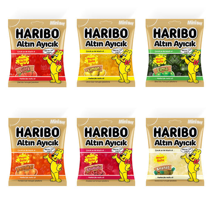 Haribo Minis Gold Bears 10 gr x 100 pcs - Halal Haribo