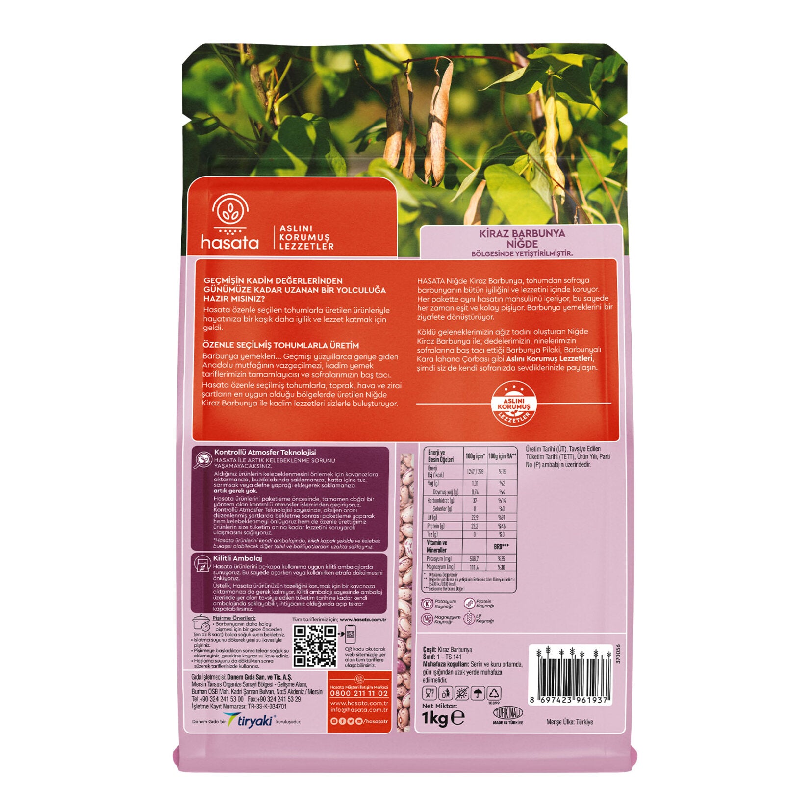 Hasata Cherry Pinto Beans are grown in the fertile region of Niğde, Türkiye, known for producing premium legumes.
