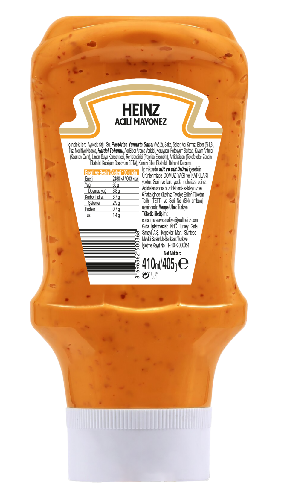 Add a bold kick to your favorite meals with Heinz Acili Mayonnaise, a creamy and spicy twist on classic mayo.