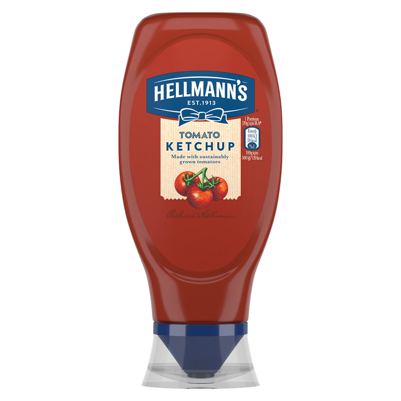 Enjoy the rich, balanced taste of Hellmann's Ketchup, made with quality ingredients for a smooth texture and classic tomato flavor.