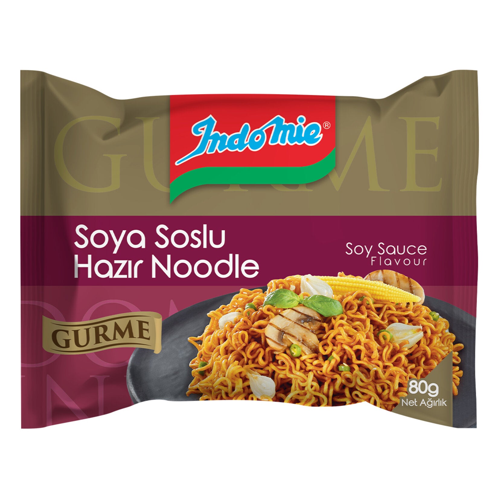 Indomie Gourmet Soy Sauce Instant Noodle brings the rich, savory taste of Asian-style soy sauce to your table in just minutes.