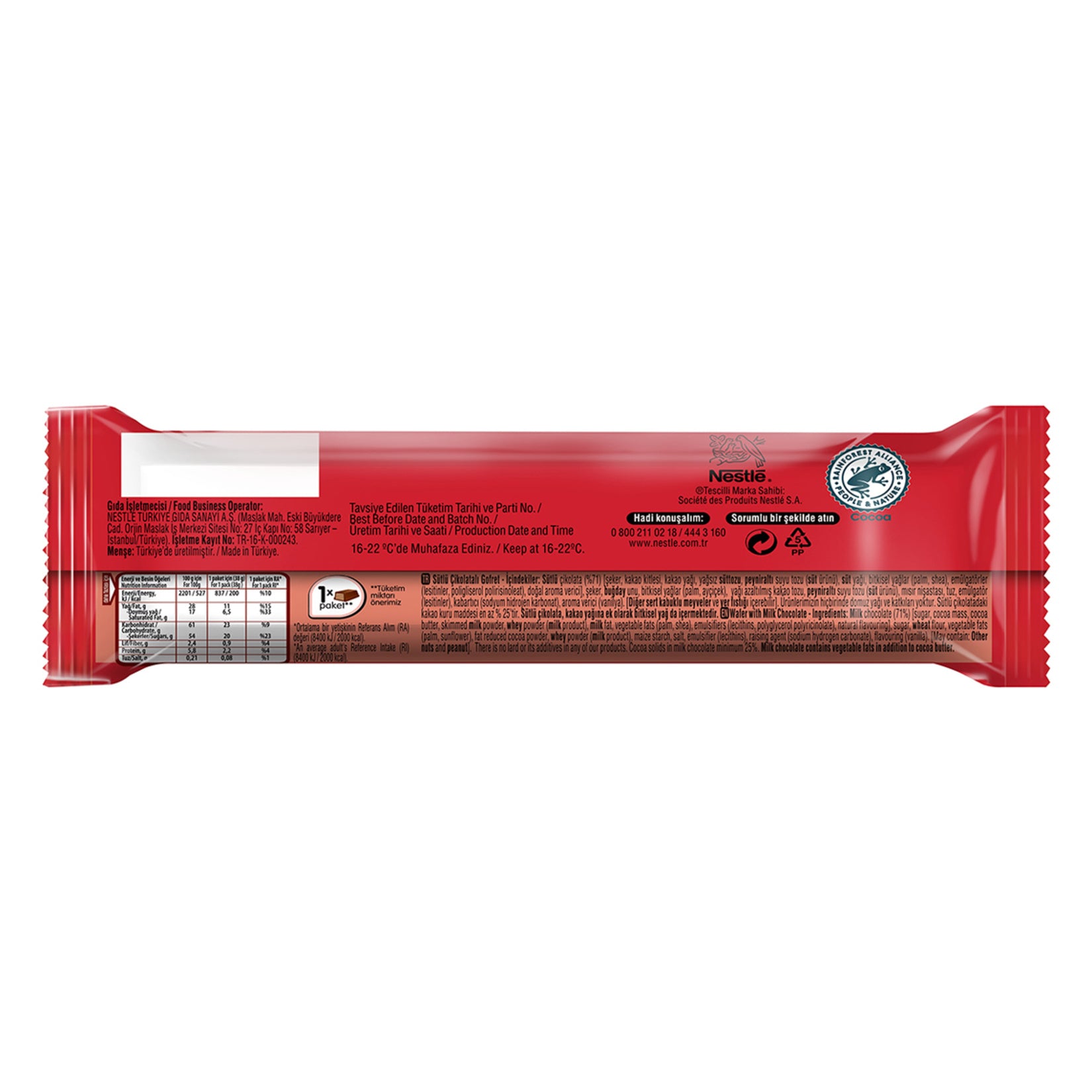 Kitkat Chunky Milk Chocolate Wafer Bar brings you the iconic crispy wafer layered with rich, creamy