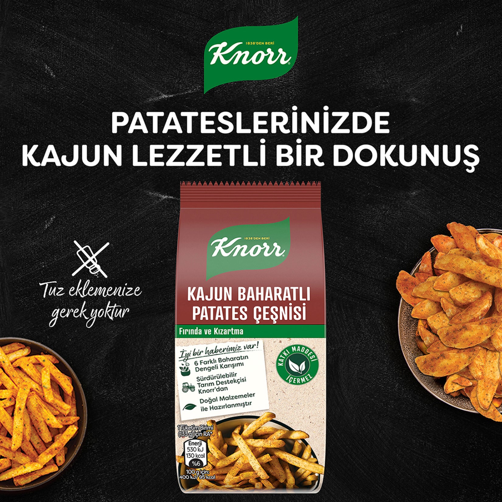 Bring bold Southern-style flavor to your kitchen with Knorr Cajun Seasoning for Potatoes.