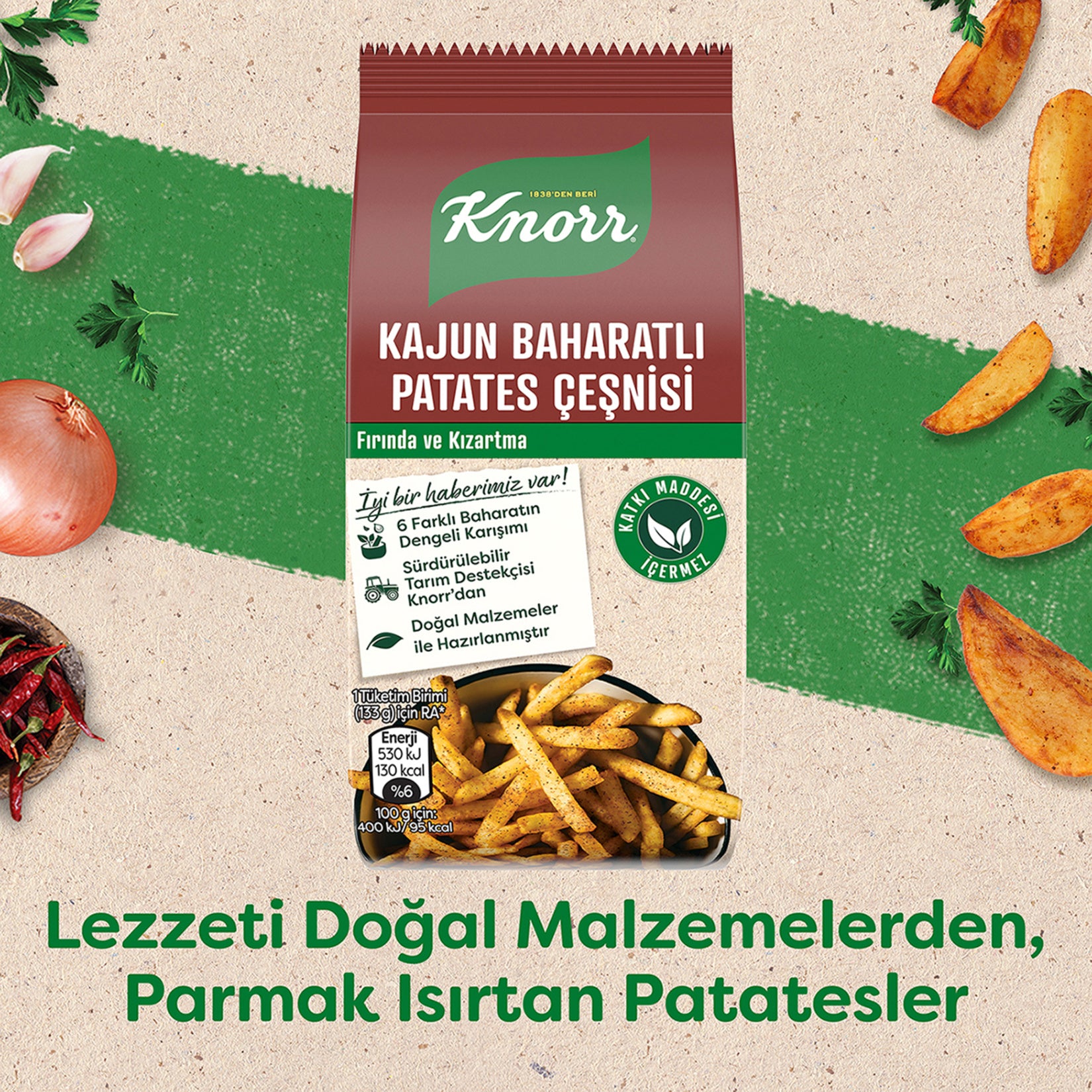 Bring bold Southern-style flavor to your kitchen with Knorr Cajun Seasoning for Potatoes.