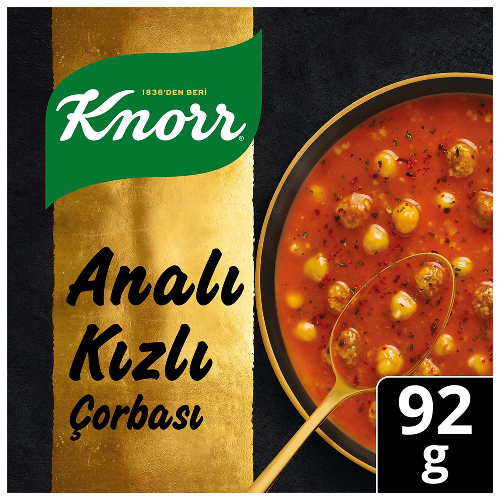 Bring the rich flavors of Turkish home-style cuisine to your table with Knorr Gourmet Anali Kizli Soup.