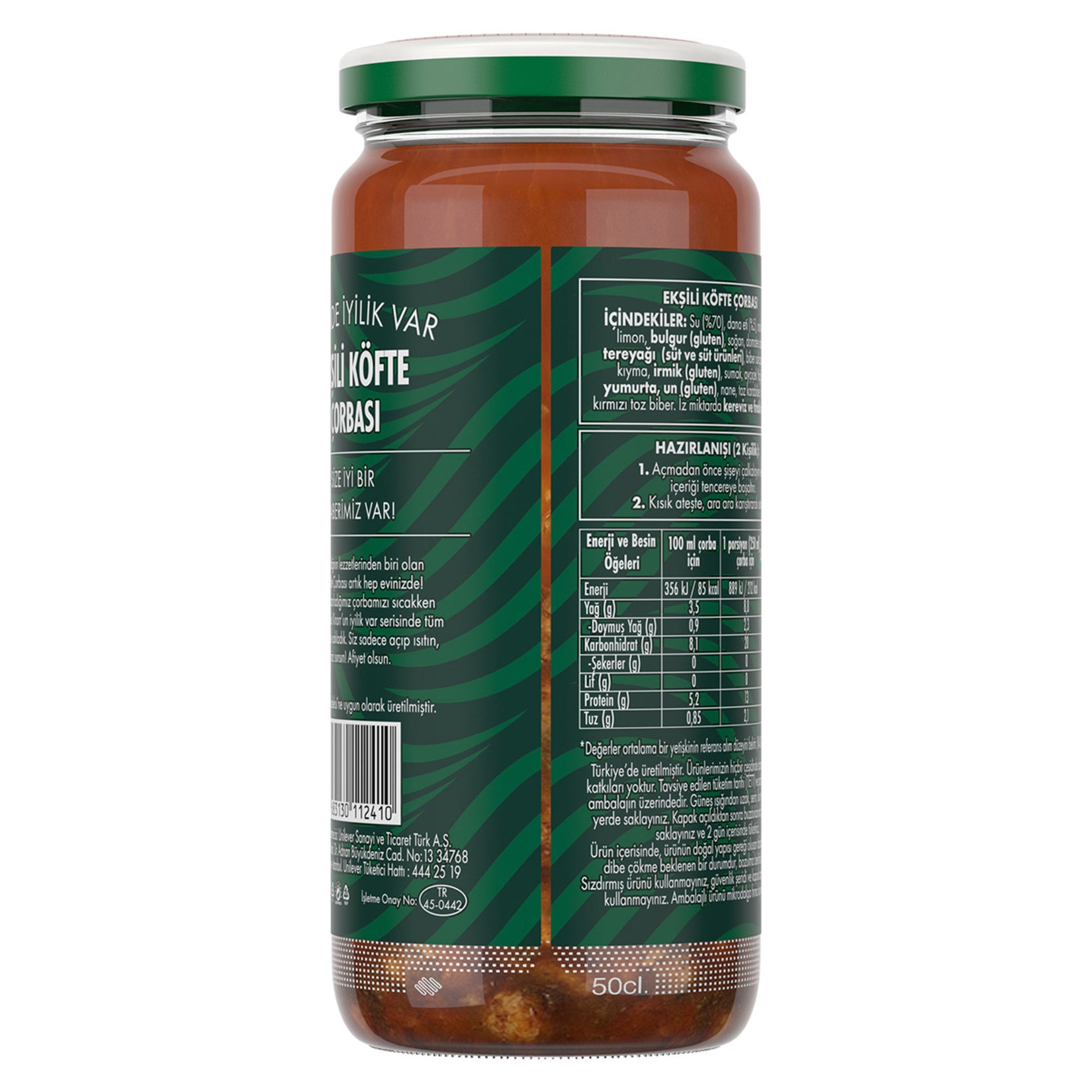 Knorr Eksili Kofte Soup brings the comforting taste of a traditional Turkish homemade soup straight to your table.