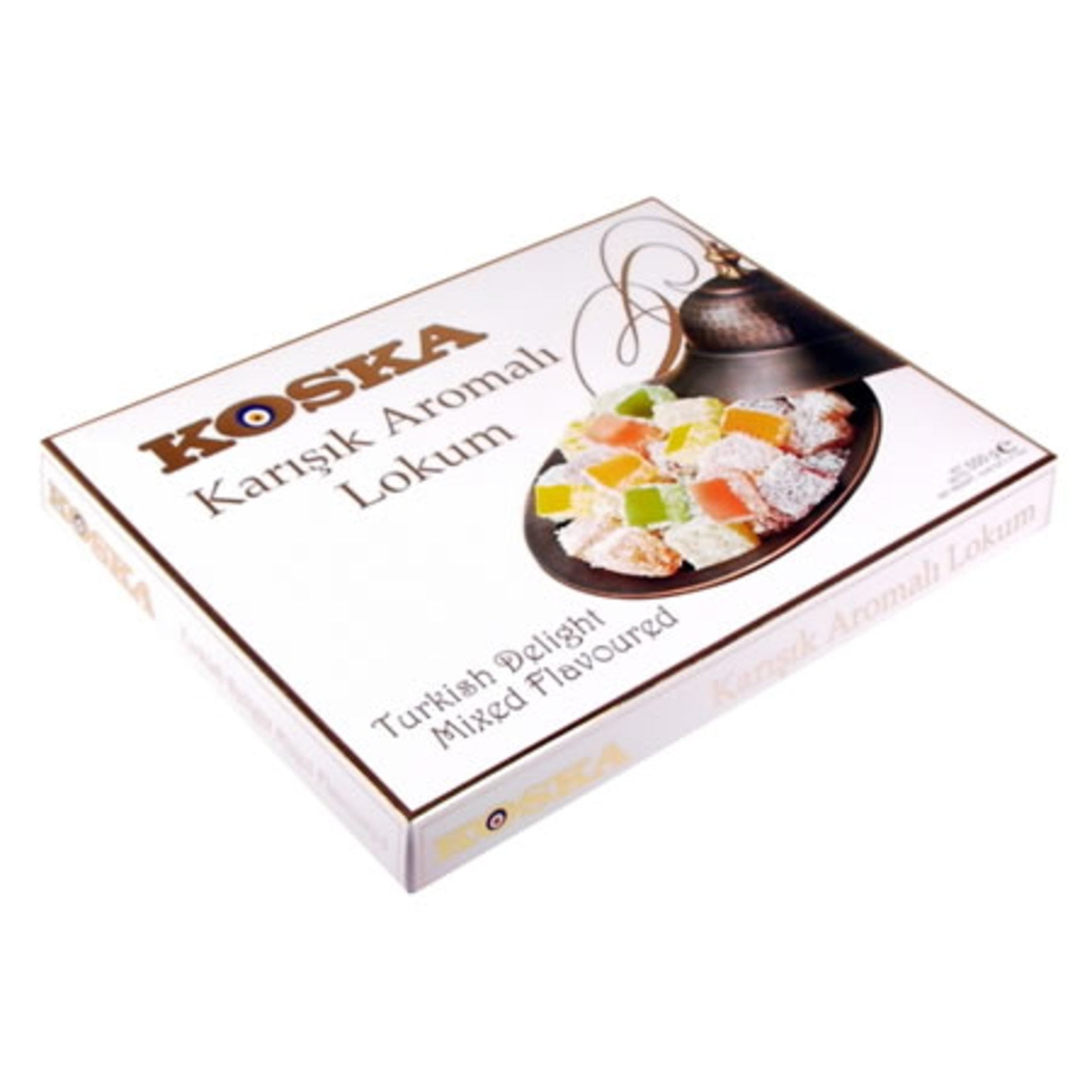 Koska Mixed Turkish Delight Luxury Box (Karışık Lokum Lüks Kutu) 19.4 oz (550 G)