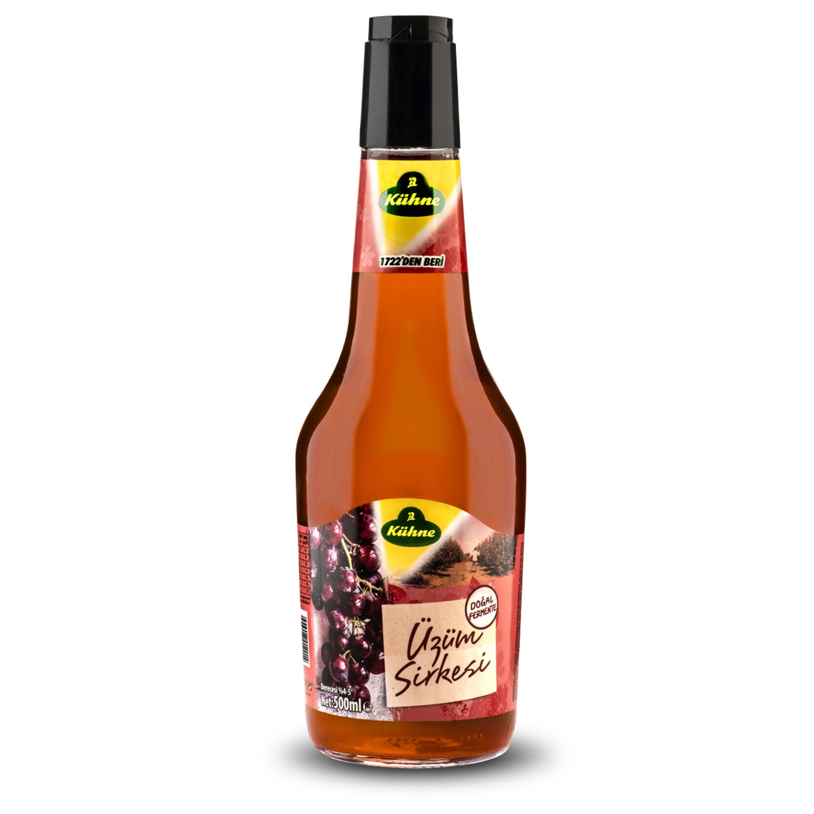 Kühne Grape Vinegar is crafted through the natural fermentation of carefully selected grapes, delivering a clean, bright taste and a rich aroma to your kitchen.