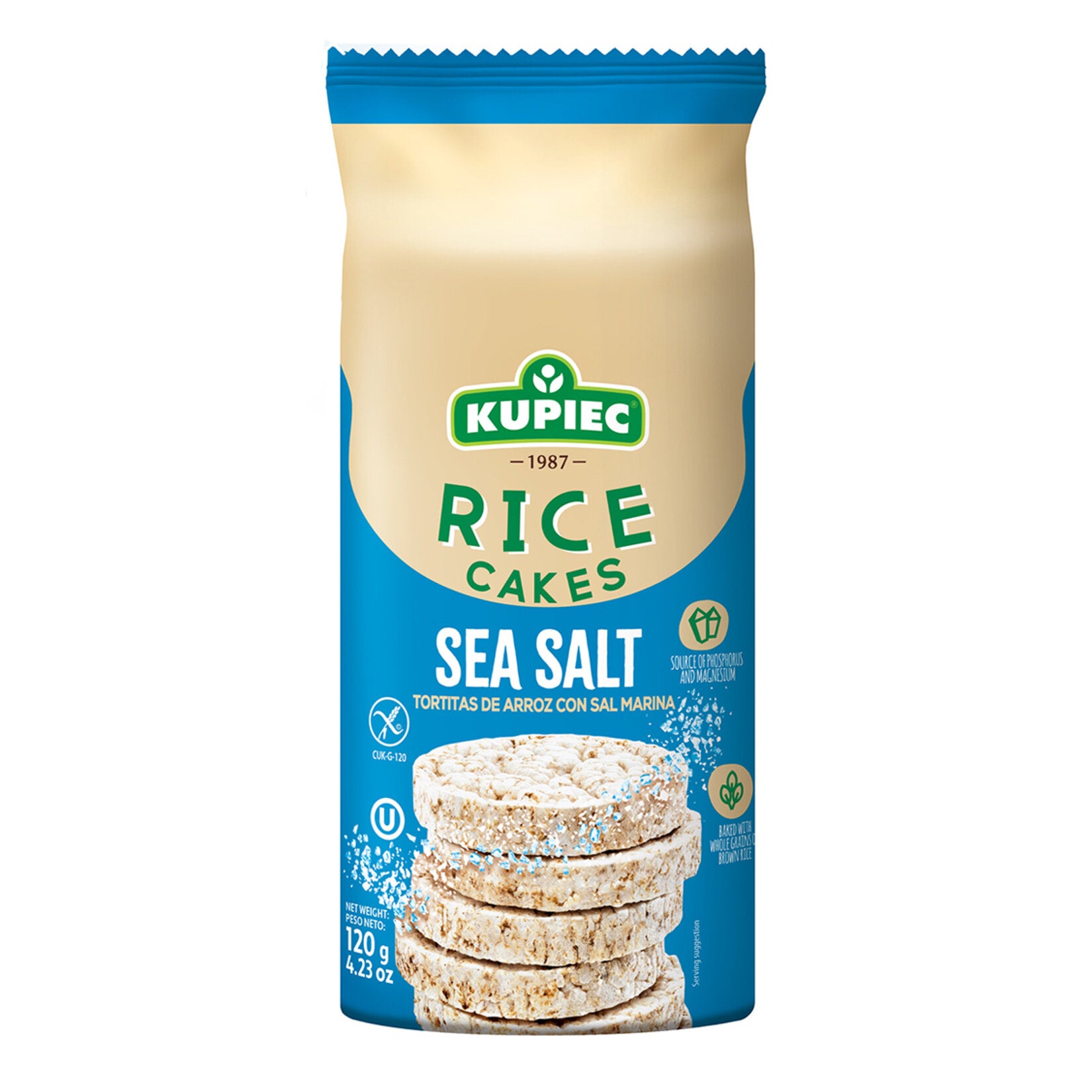 Light, crunchy, and naturally delicious, Kupiec Sea Salt Rice Cakes are made with 99% brown rice and a hint of sea salt for a wholesome snack you can enjoy any time of day.