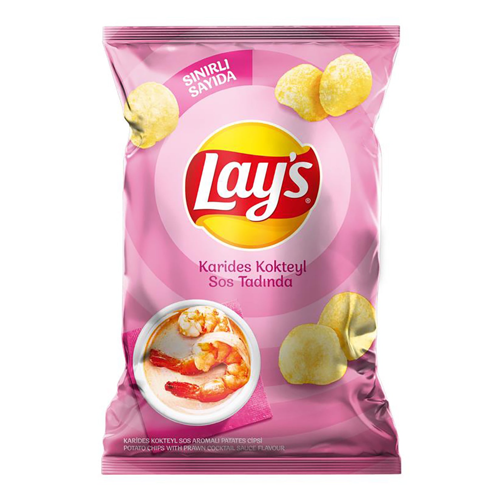Lay's Shrimp Cocktail Sauce Flavor Potato Chips bring a bold and tangy twist to your snack time.