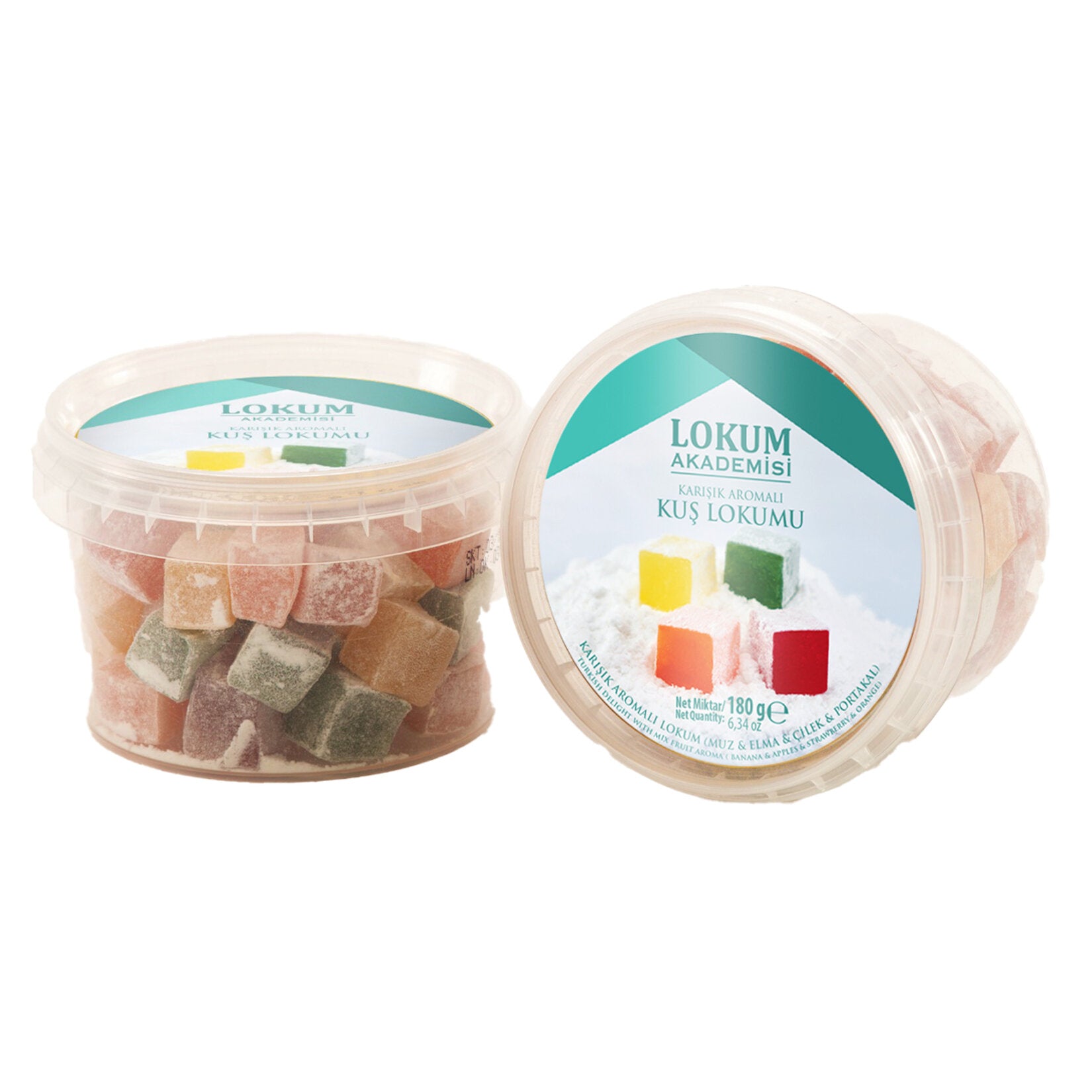 Experience the vibrant flavors of Türkiye with Lokum Akademisi Mixed Fruit Flavored Turkish Delight.