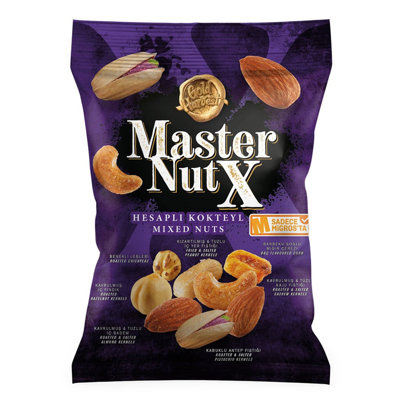 Master Nut Cocktail Snack Mix is a delicious and satisfying blend of Türkiye’s finest roasted nuts and savory snacks, perfect for any occasion.