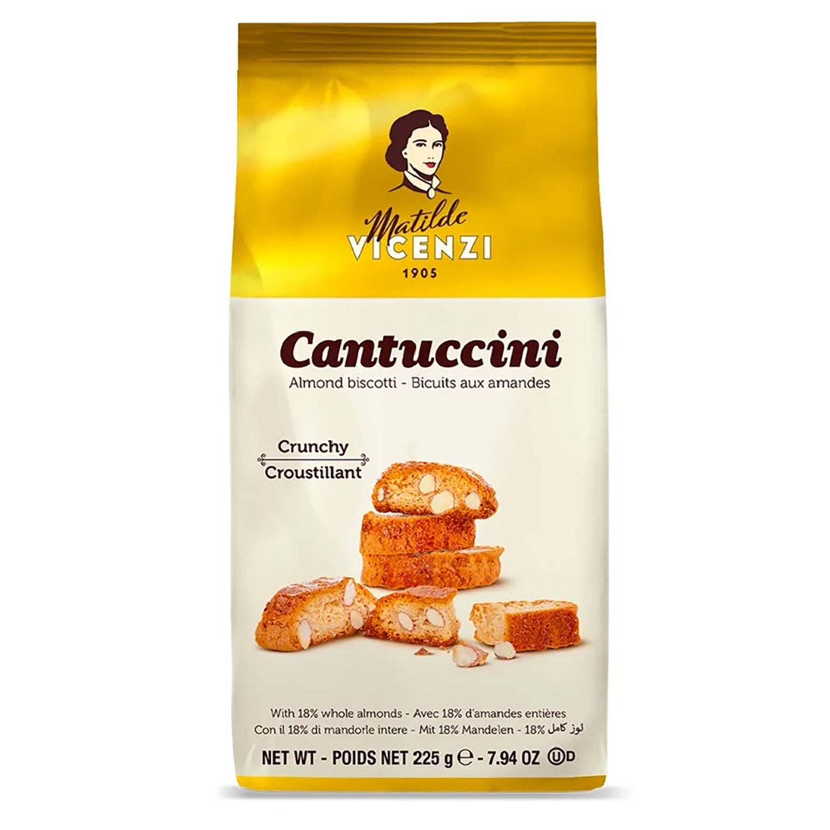 Matilde Vicenzi Cantuccini Almond Biscuit brings the traditional Italian biscotti experience to your snack time.