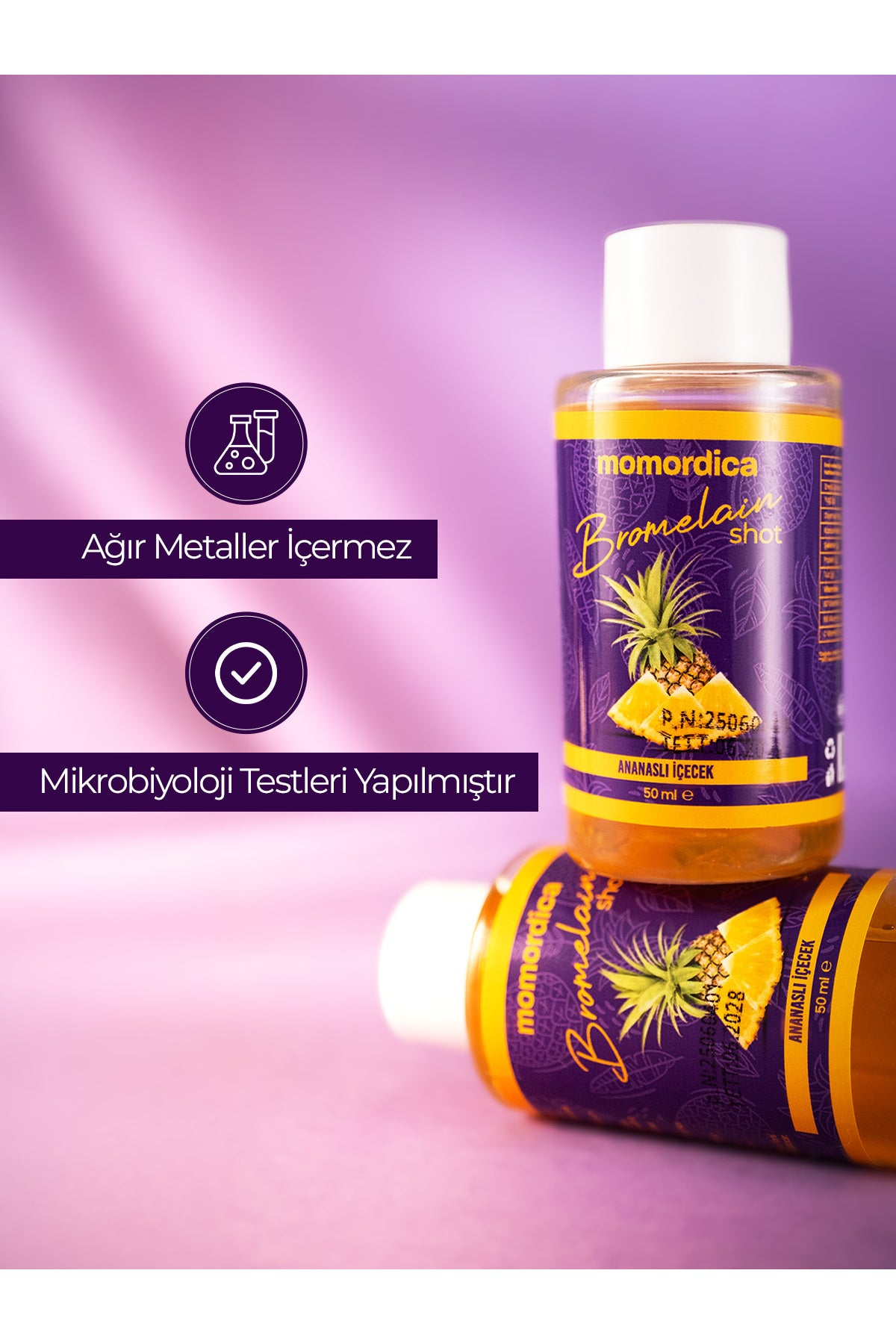 MOMORDICA Bromelain Mix Shot is a convenient liquid supplement designed for adults seeking practical daily support.