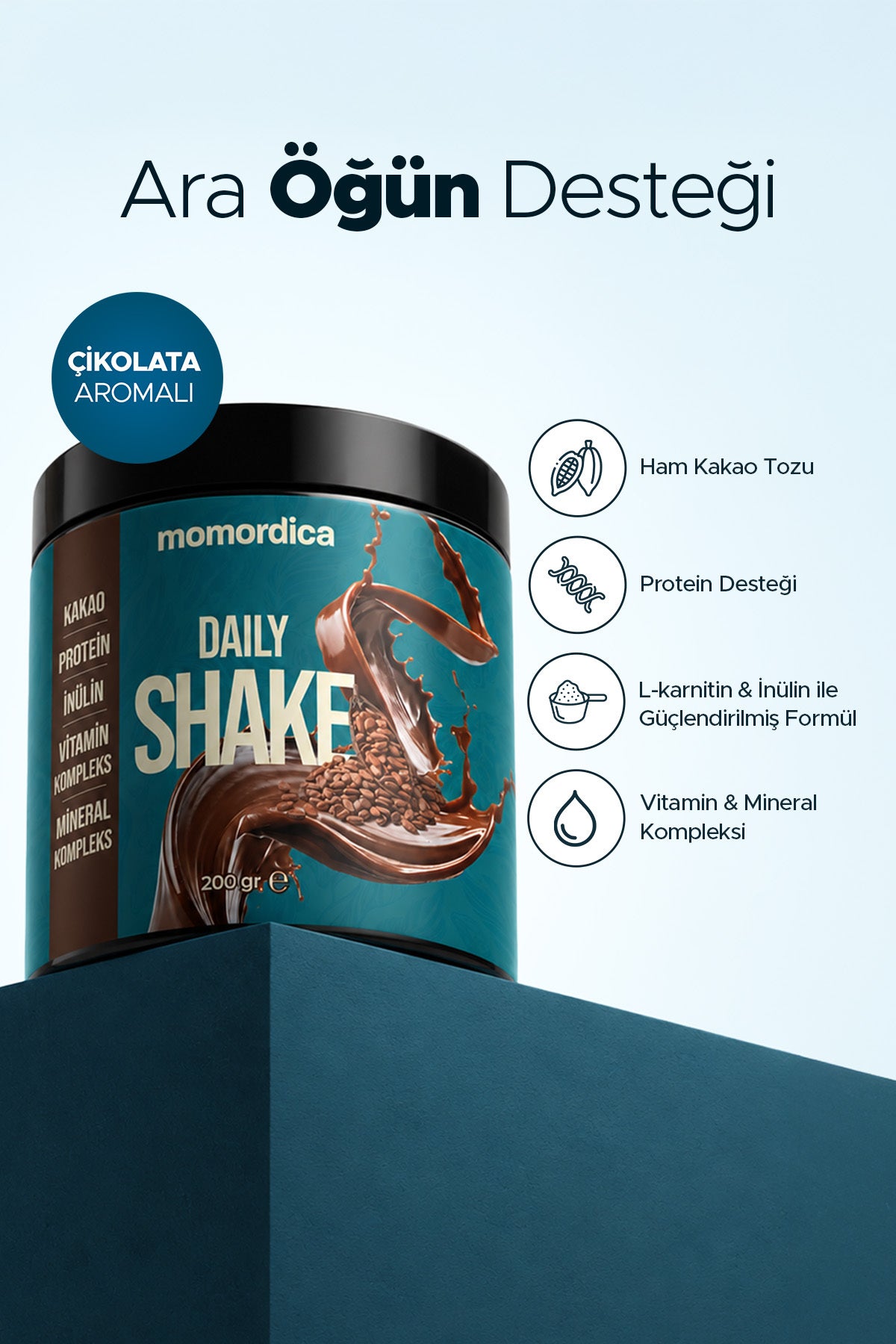 MOMORDICA Daily Shake Protein Powder is a convenient meal-time support formula designed to complement a balanced diet.