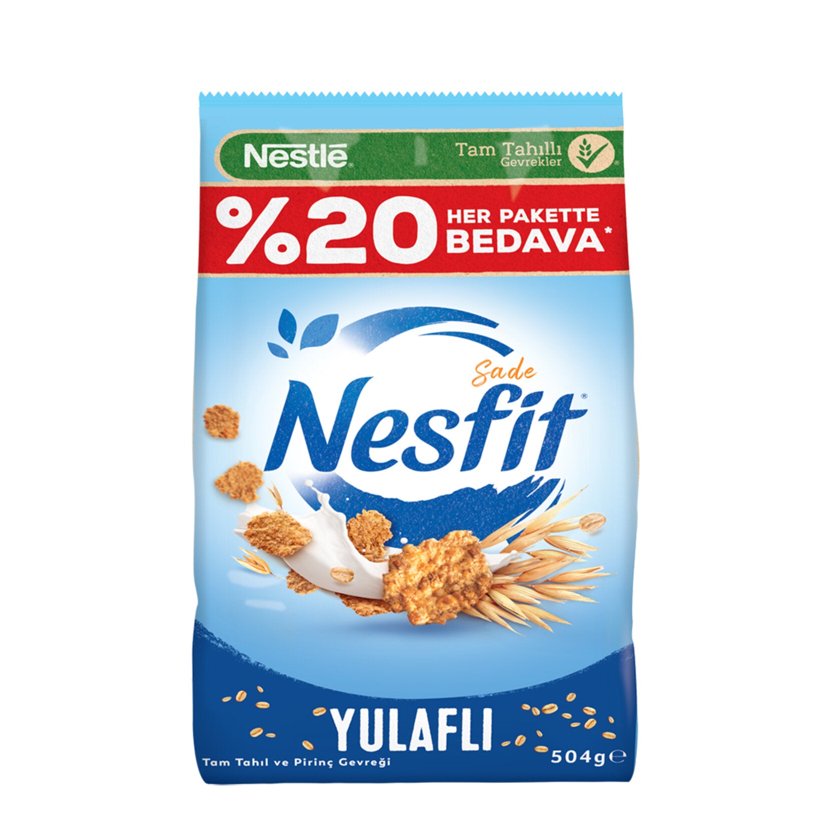 Start your morning with the wholesome crunch of Nesfit Plain Breakfast Cereal.