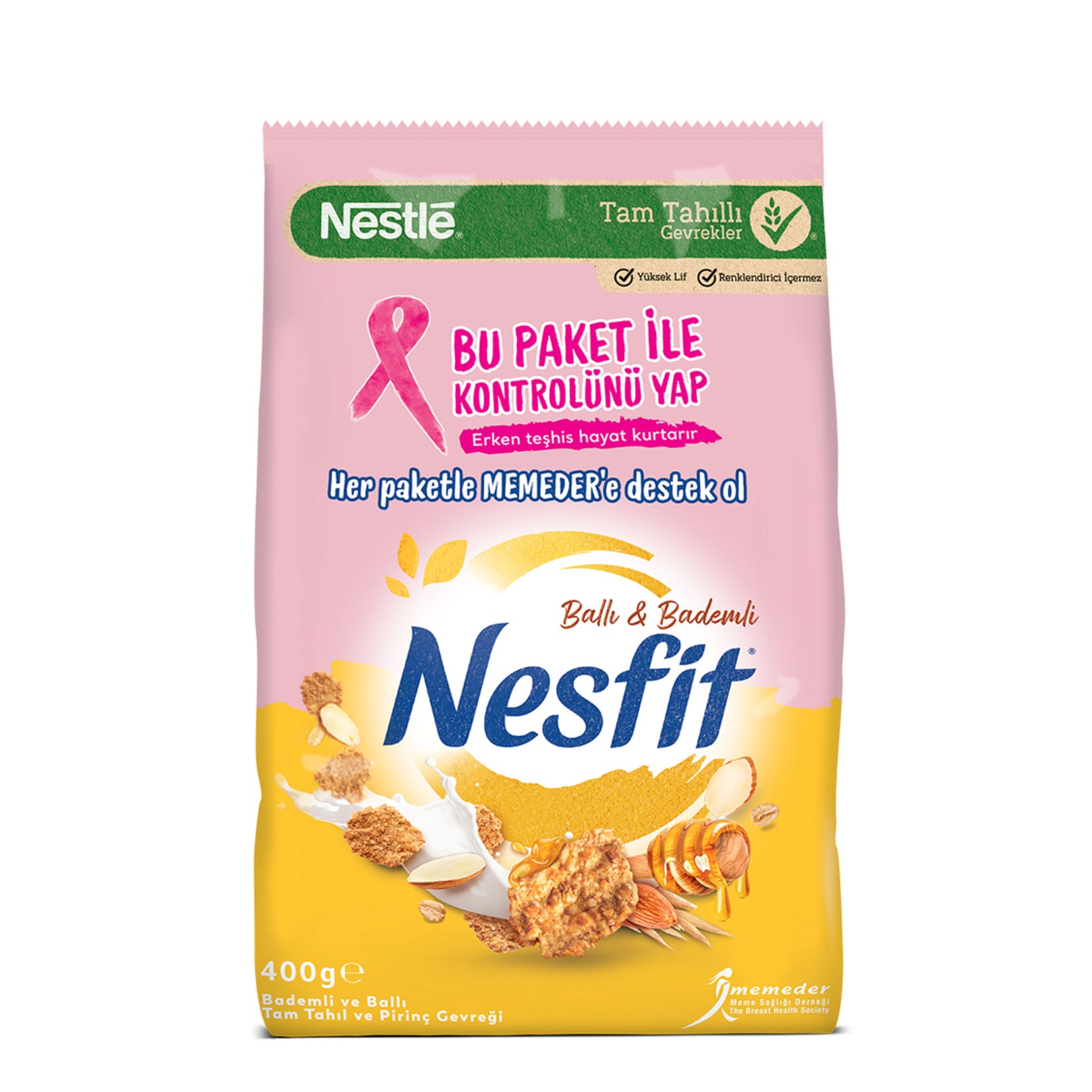 Start your morning with the balanced taste of Nestle Nesfit Honey Almond Whole Grain and Rice Cereal.