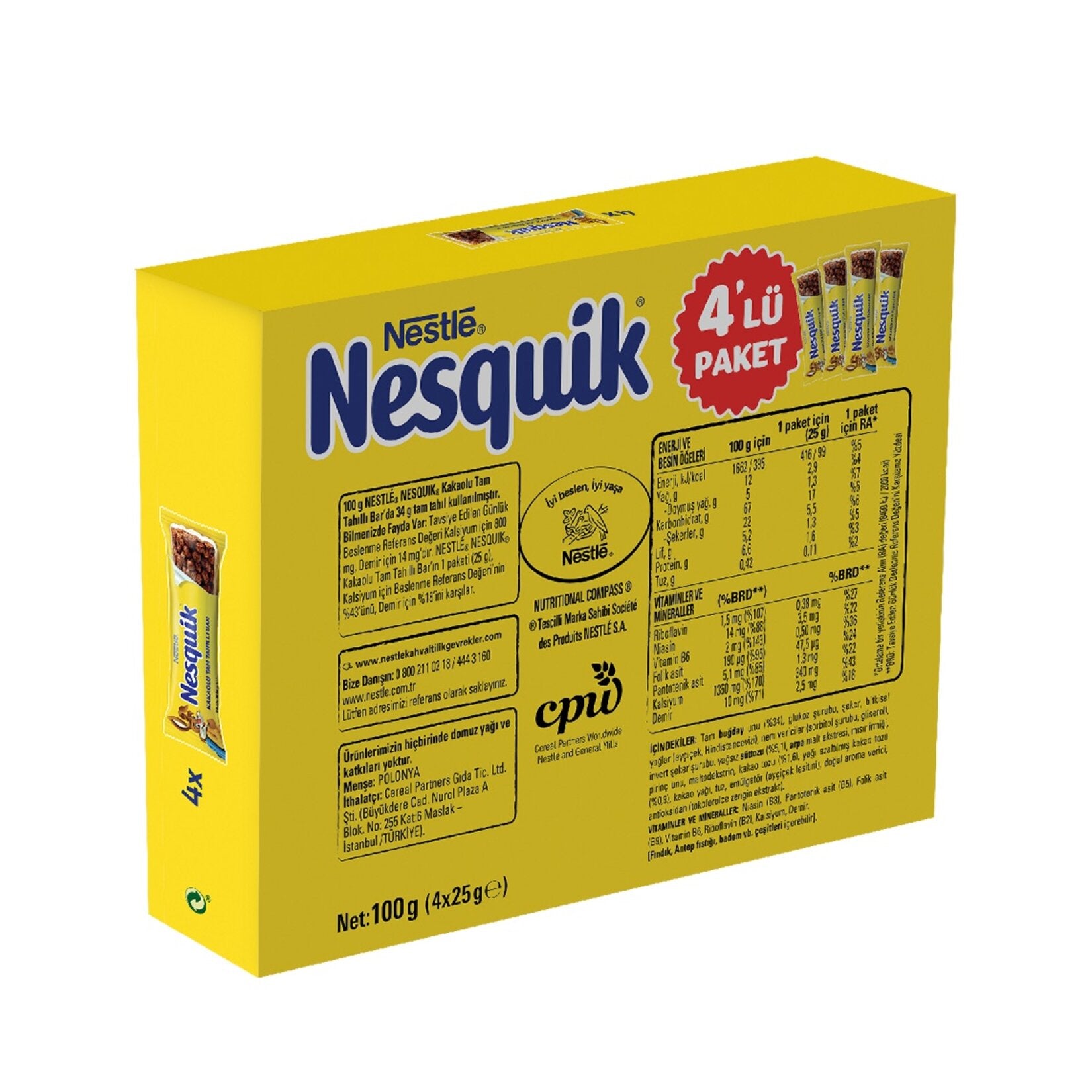 Nestle Nesquik Whole Grain Cocoa Bar brings together the fun cocoa taste kids love with the goodness of whole grains.