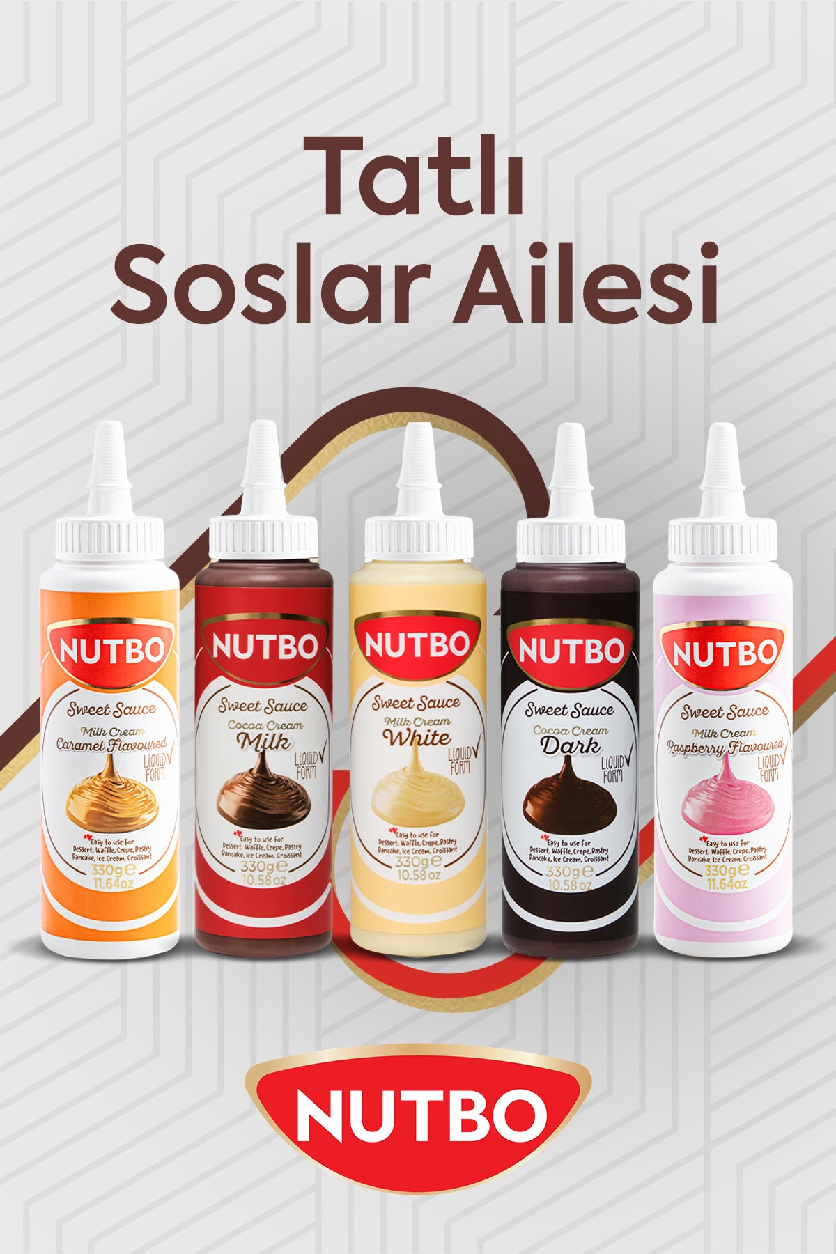 NUTBO Sweet White Dessert Sauce is crafted with a perfectly smooth, pourable texture that makes every dessert look and taste better.