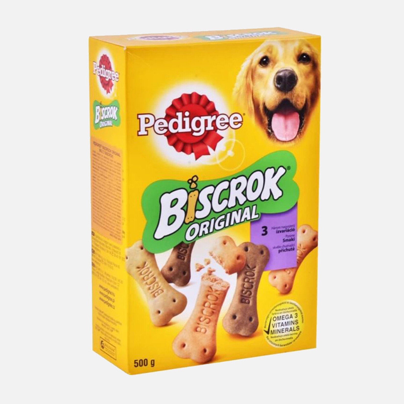 Pedigree Biscrok Dog Treat Biscuits are crunchy oven-baked rewards designed for adult dogs.