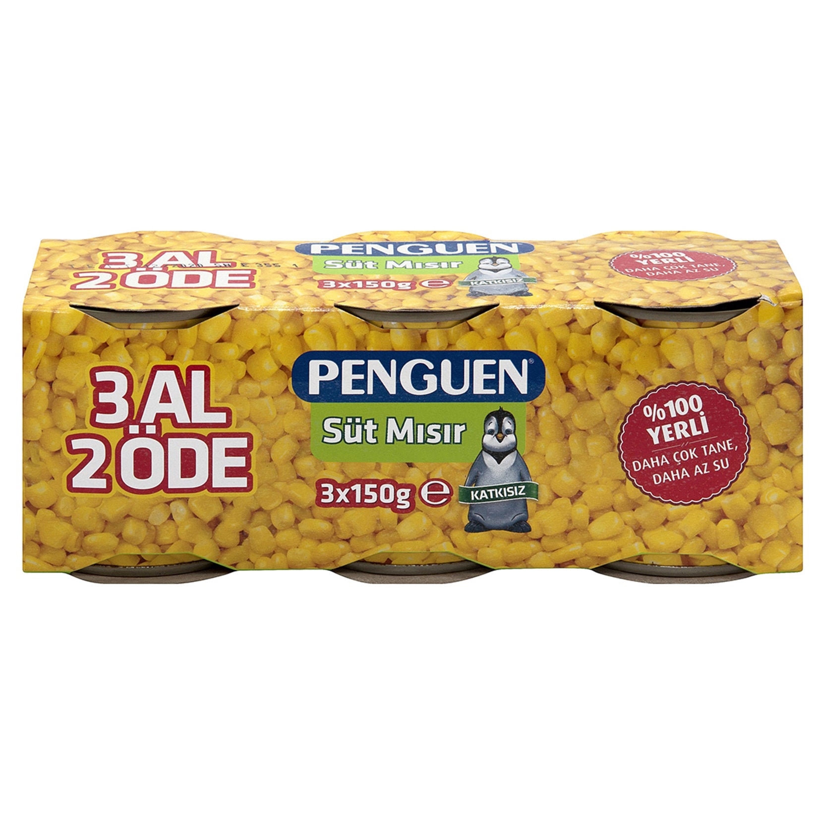 Penguen Sweet Corn brings the natural taste of carefully selected corn from Türkiye straight to your kitchen.