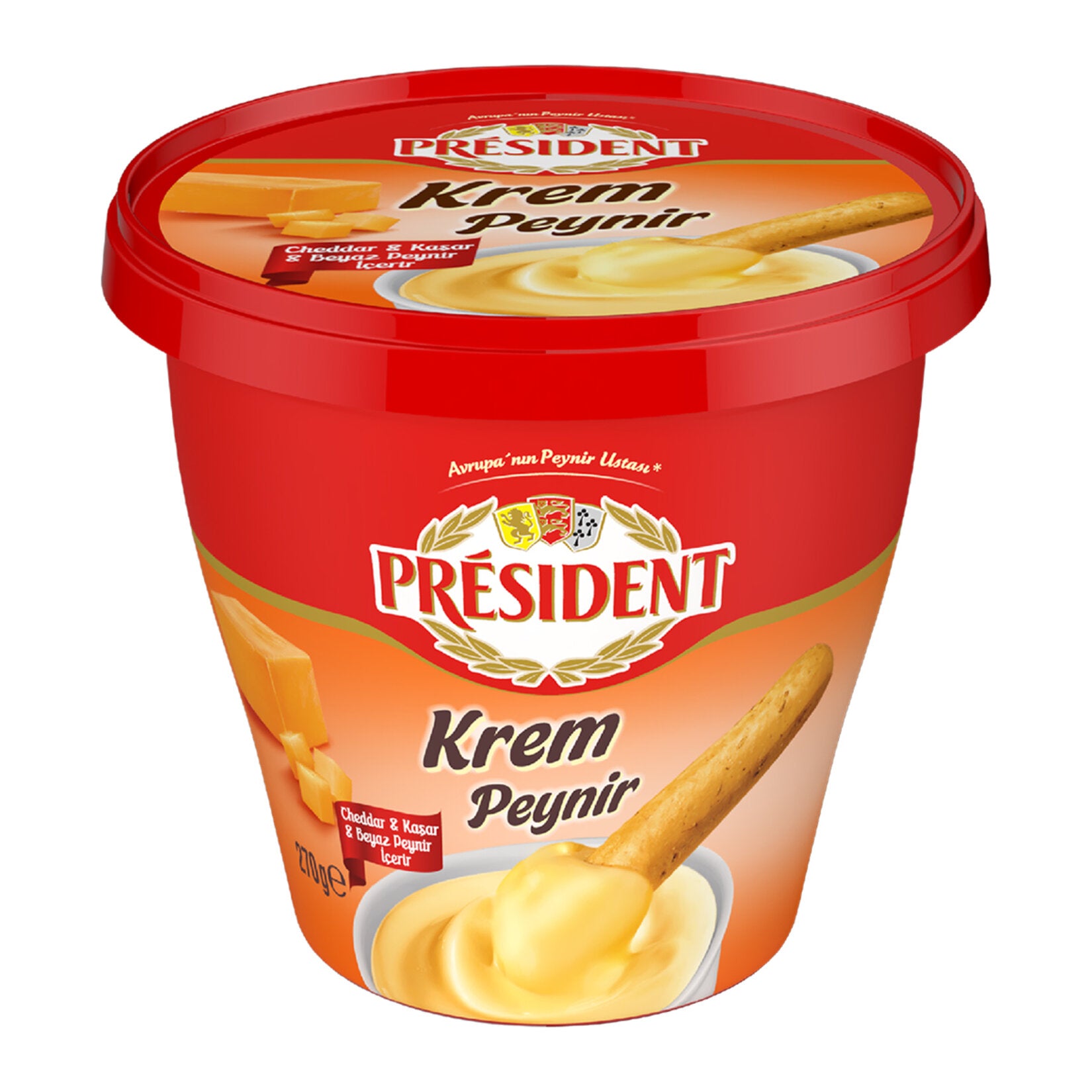 President Cheddar Cream Cheese brings together the rich taste of cheddar with the smooth texture of traditional Turkish cream cheese.