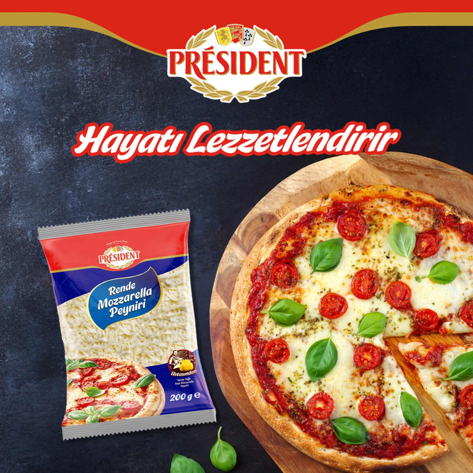 President Rende Mozzarella Cheese brings smooth texture and mild, milky flavor to your favorite recipes.