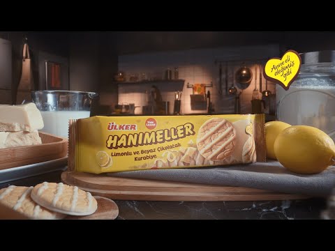 Ülker Hanımeller Lemon & White Chocolate Cookies – 4.87 oz (138 g) Advertising Video