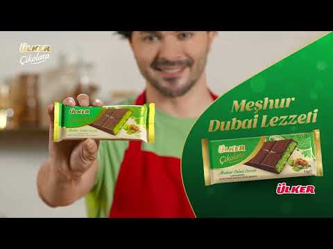 Ulker Dubai Chocolate with Kadayif Kunafa Pistachio 3.2 oz (93 G)