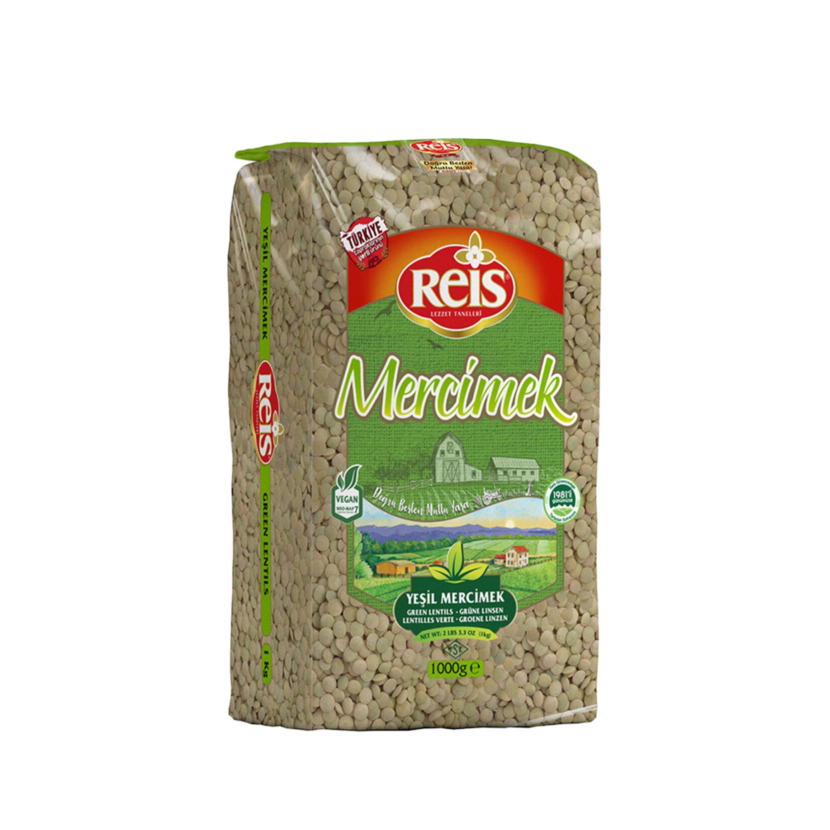 Reis Green Lentils are a staple in Turkish kitchens, known for their rich flavor, firm texture, and high nutritional value.