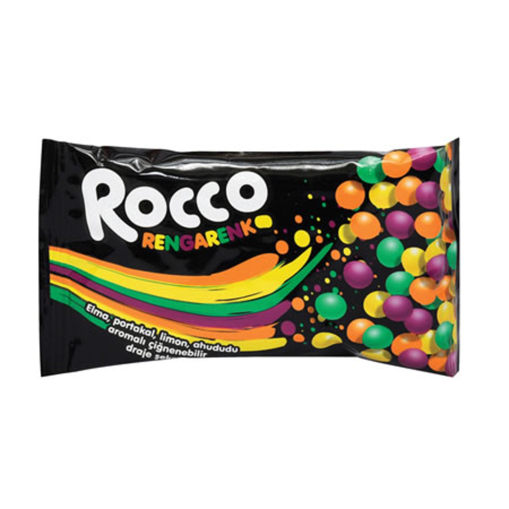 Rocco Rengarenk Candy Coated Chews bring a burst of fruity flavor and vibrant color to your snack time.