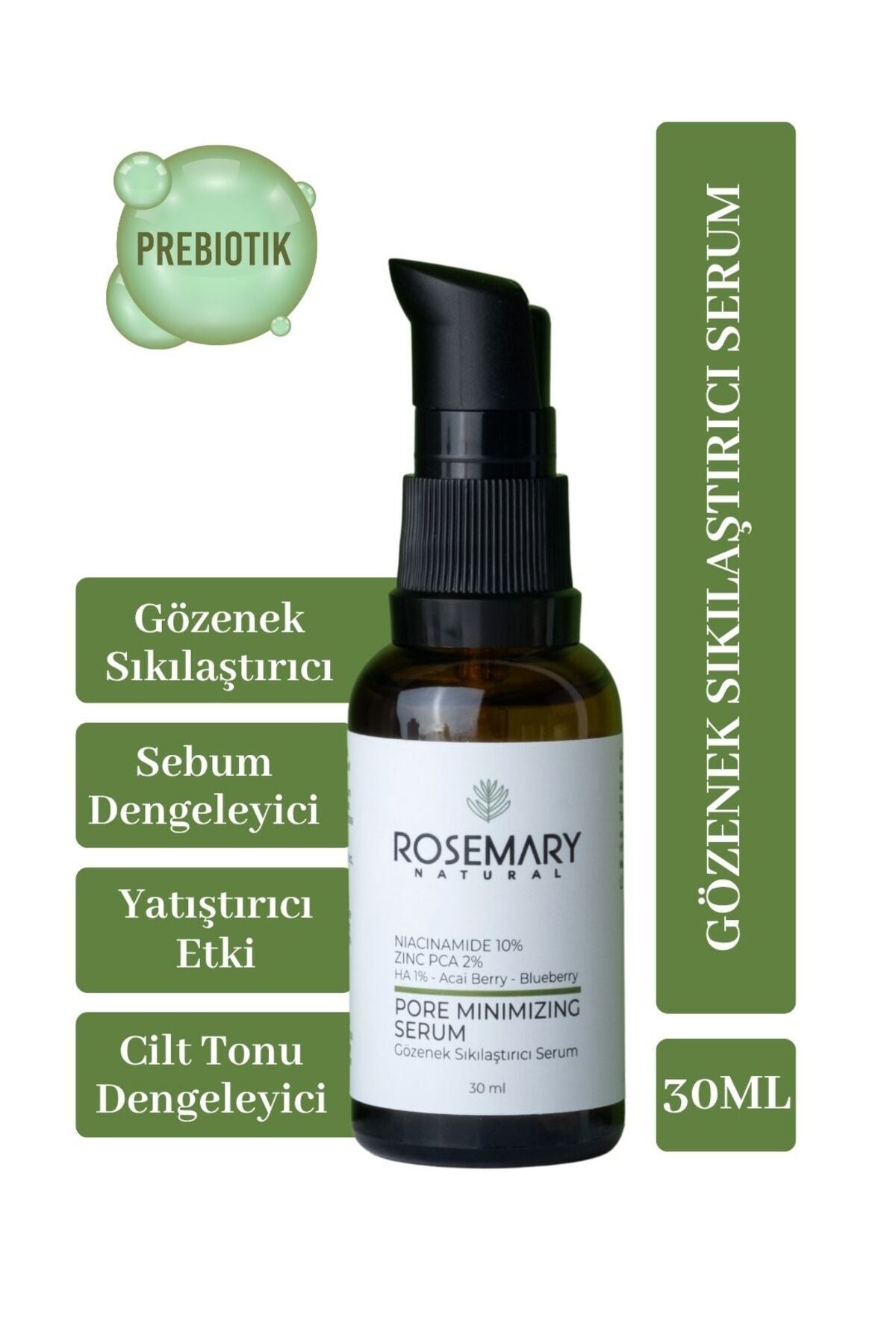 Rosemary Natural Pore Tightening Serum is formulated for oily and acne-prone skin to help visibly refine enlarged pores and balance excess sebum.