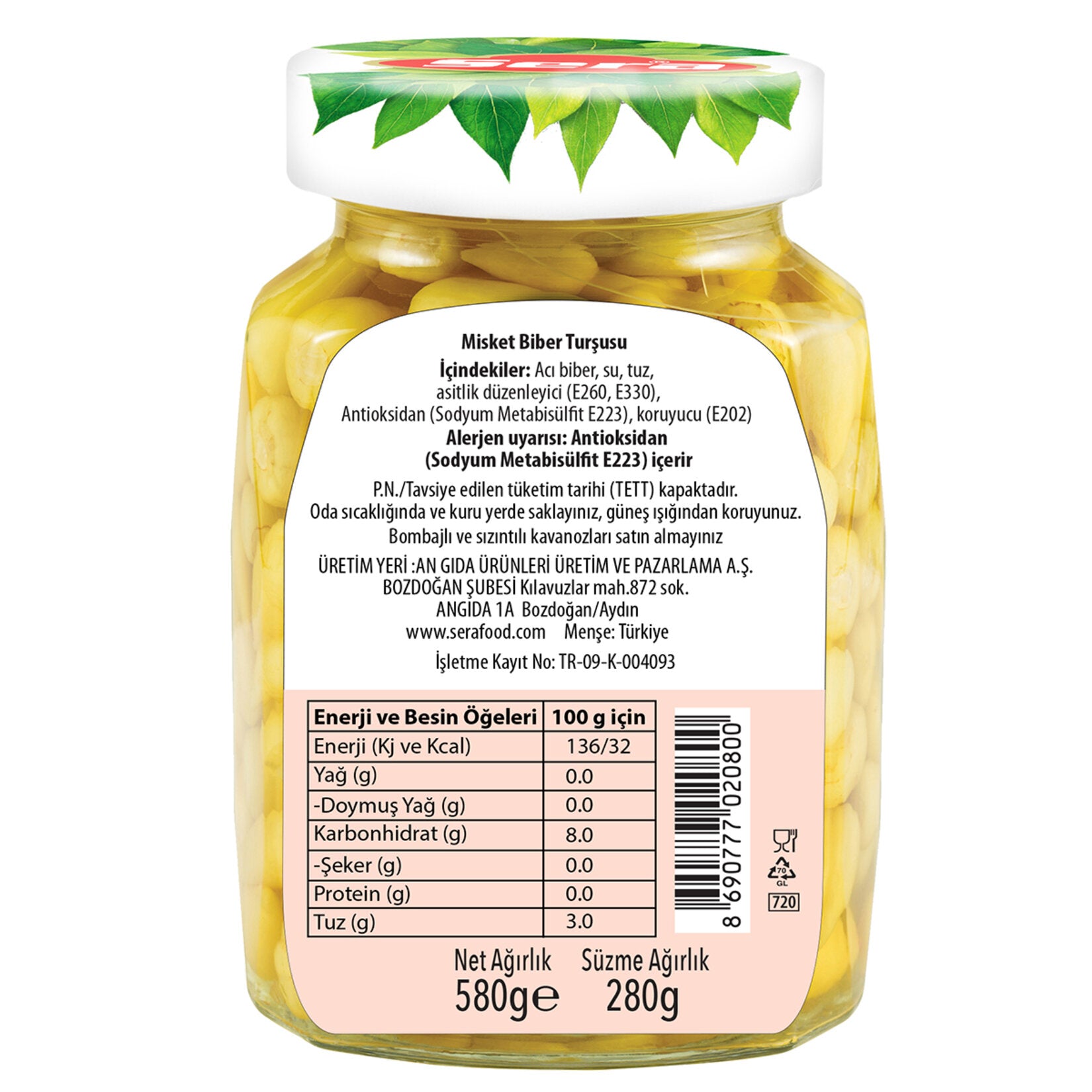 Sera Misket Pepper Pickles bring bold, vibrant heat straight from Türkiye to your table.