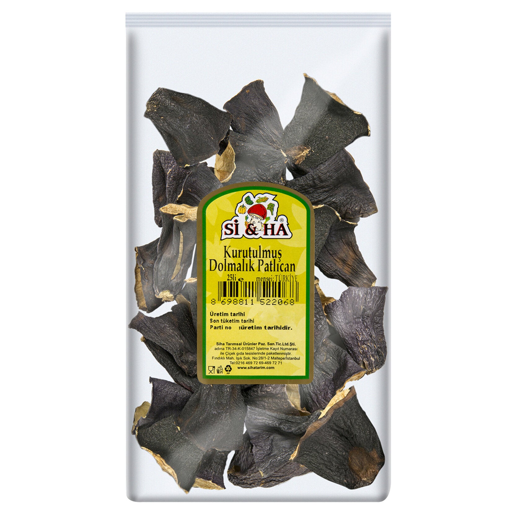 Si&Ha Dried Stuffed Eggplant (Dolmalik Patlican) brings the rich culinary tradition of Türkiye straight to your kitchen.