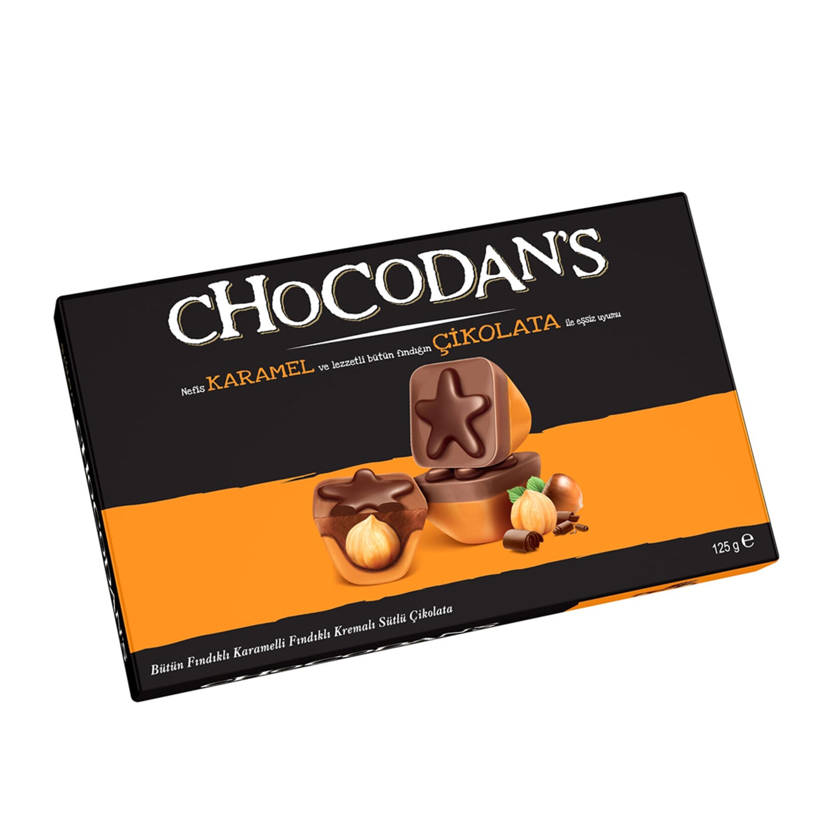 Solen Chocodans Caramel Hazelnut Cream Milk Chocolate is a rich and satisfying treat made in Türkiye.