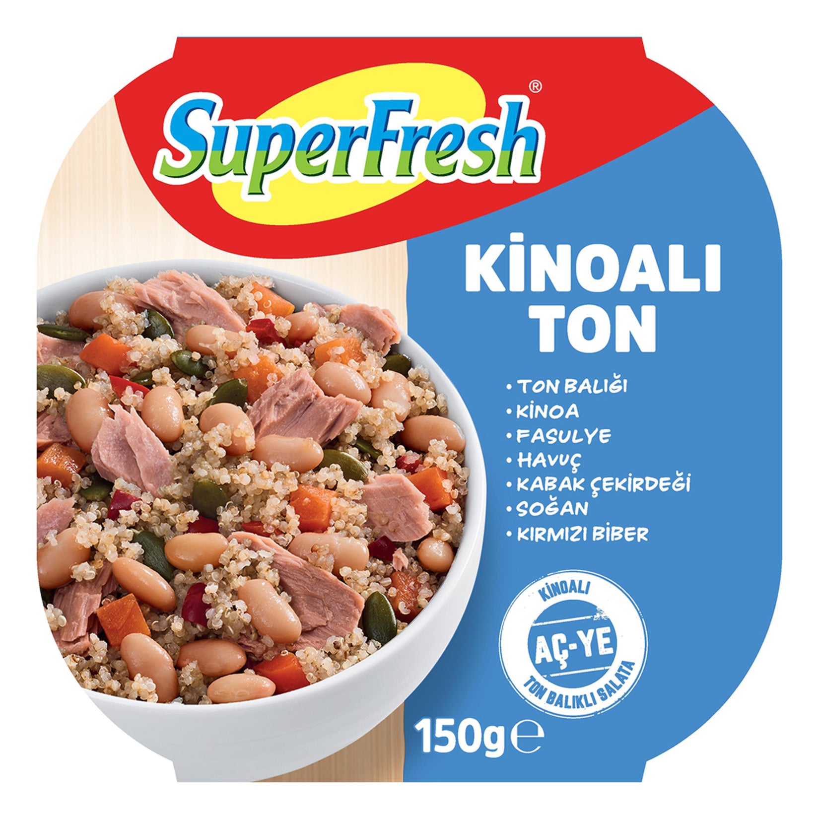 Superfresh Kinoali Tuna brings together premium tuna with quinoa and vegetables for a ready-to-enjoy, protein-packed meal.
