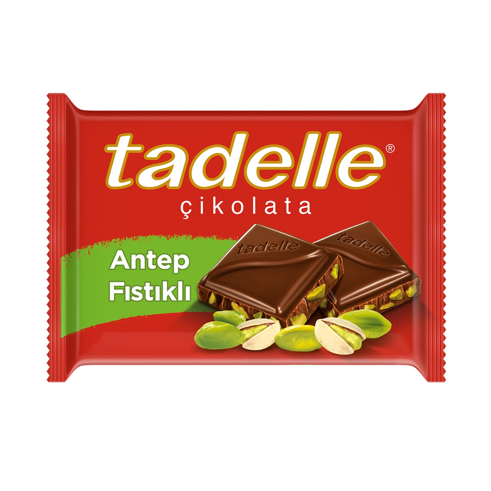 Tadelle Pistachio Milk Chocolate Bar brings you the rich flavors of premium milk chocolate blended with 12% crunchy Antep pistachios from Türkiye.