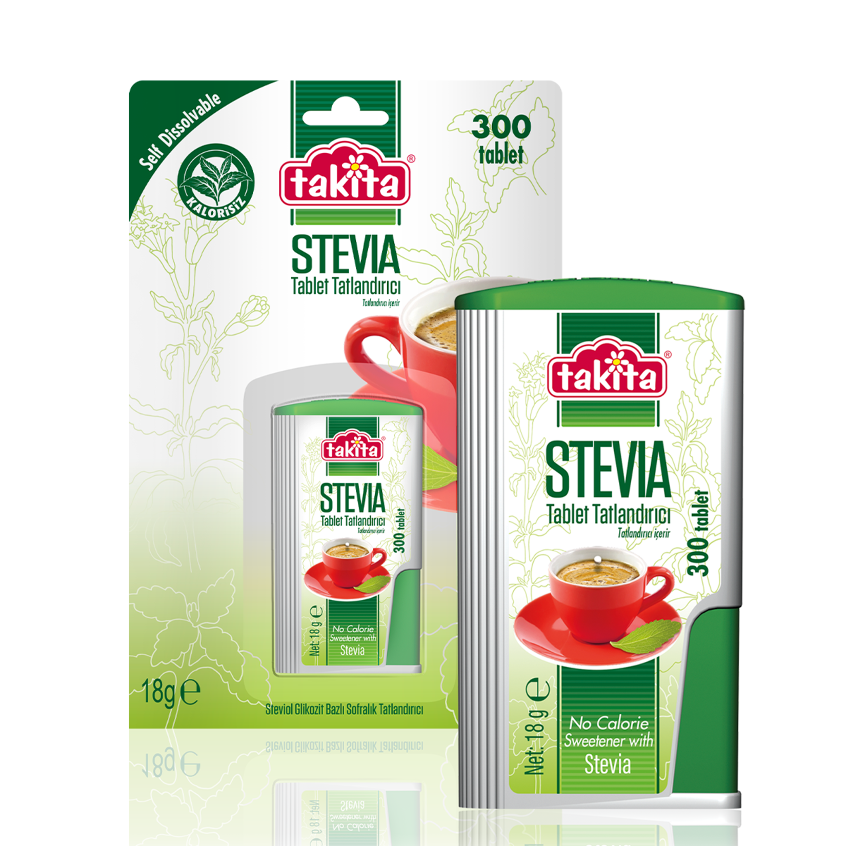 Takita Stevia Tablet Sweetener offers a convenient, calorie-free way to sweeten your coffee, tea, and favorite beverages.