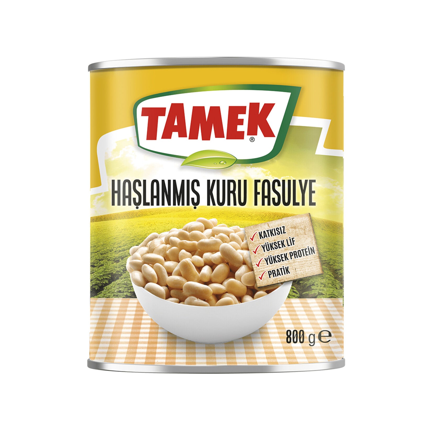 Tamek Boiled White Beans bring the classic taste of traditional Turkish-style white beans straight to your kitchen.