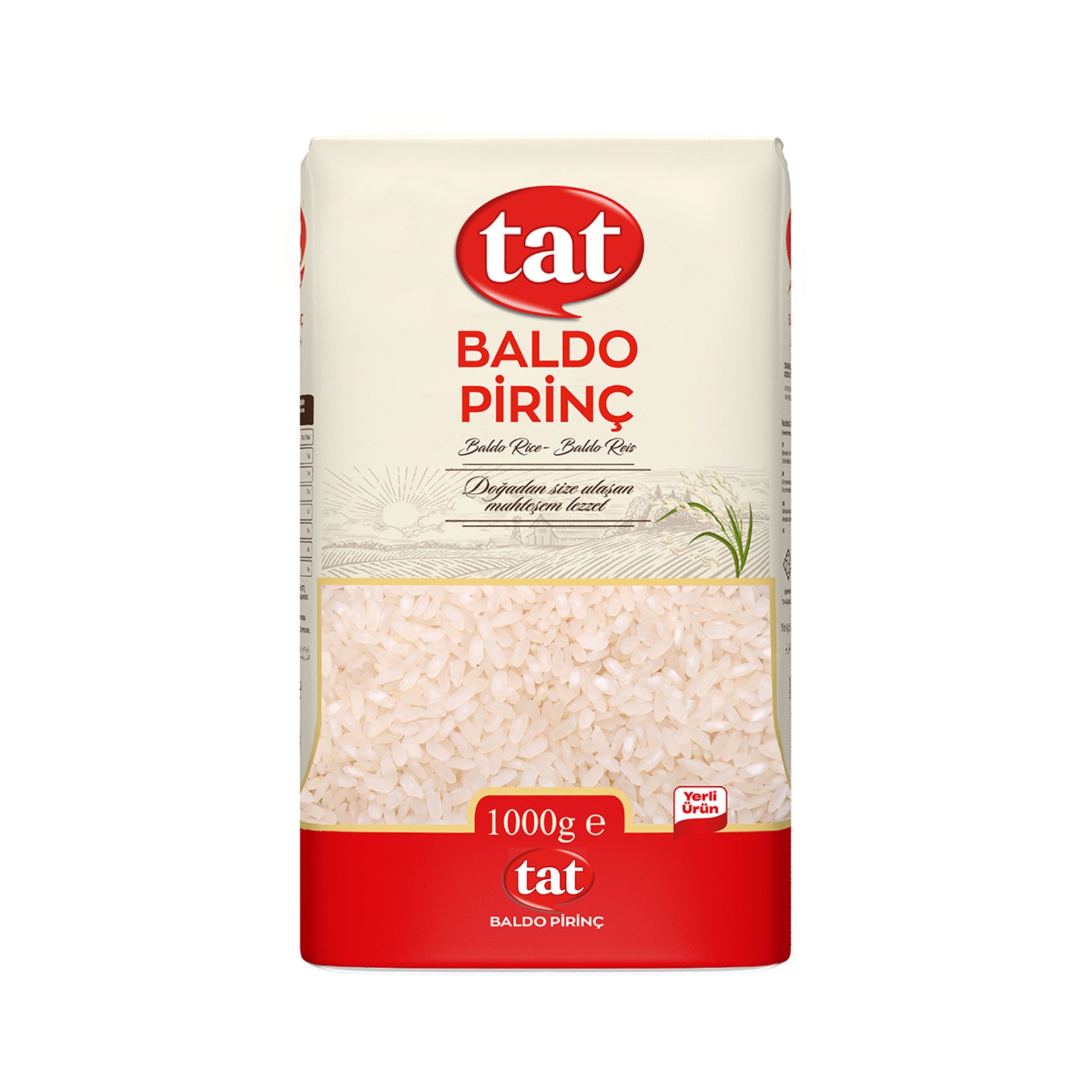 Tat Baldo Rice is a premium-quality rice variety grown in the fertile lands of Türkiye.