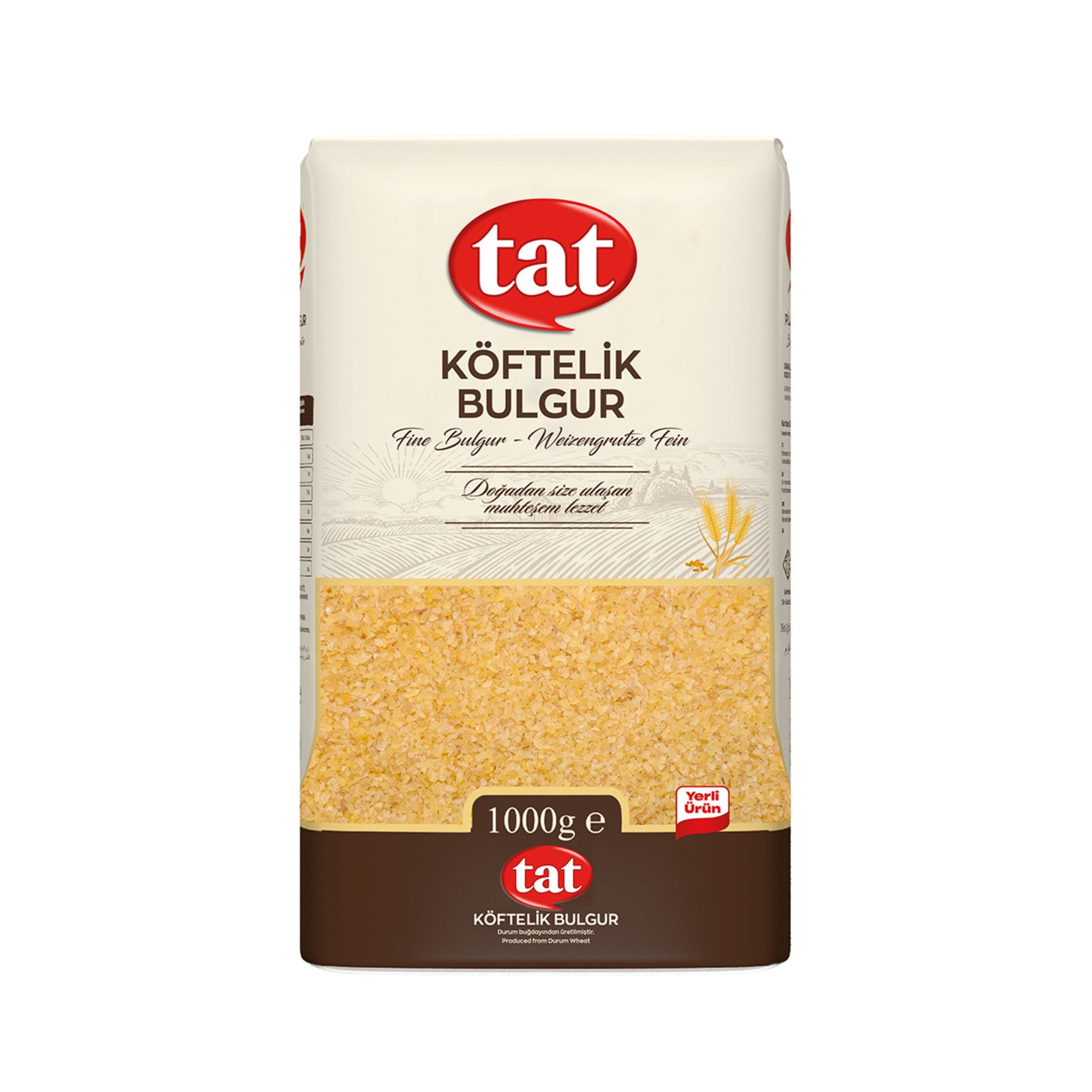 Tat Koftelik Bulgur is a staple of Turkish cuisine, made from 100% durum wheat and finely ground for perfect texture.